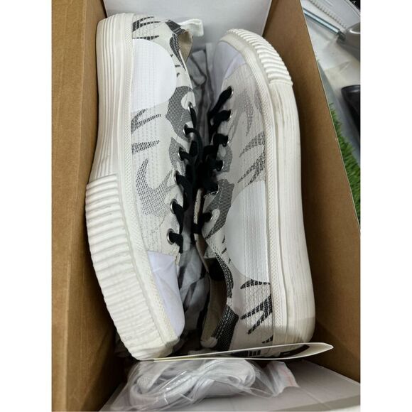 McQ By Alexander McQueen Men's Swallow Swarm Vulc Low-Top Sneakers 43 (10) White - Picture 8 of 9